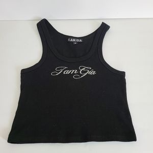 I.AM.GIA Black Knit Tank Top Size Medium